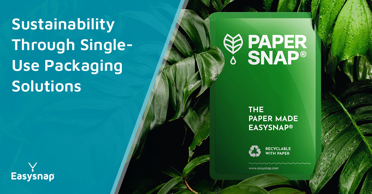 Easysnap Technology single dose Sustainable Single-Use Packaging