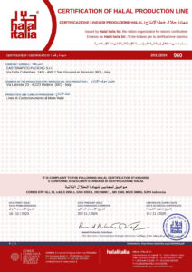 Certificates Halal Easysnap Co-packing