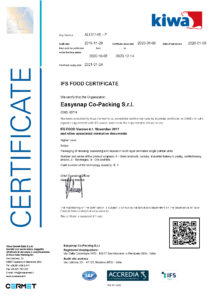 IFS CERTIFICATE