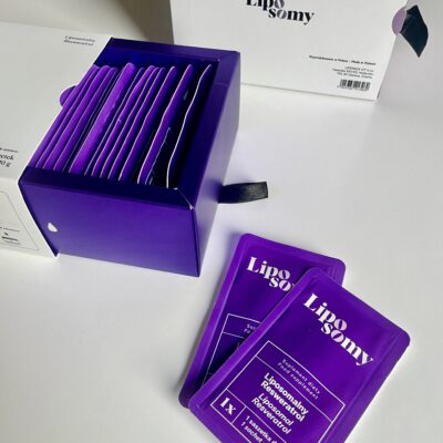 Liposomy secondary packaging Easysnap Technology single dose