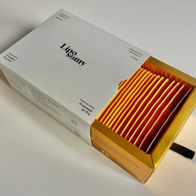 Liposomy secondary packaging Easysnap Technology single dose