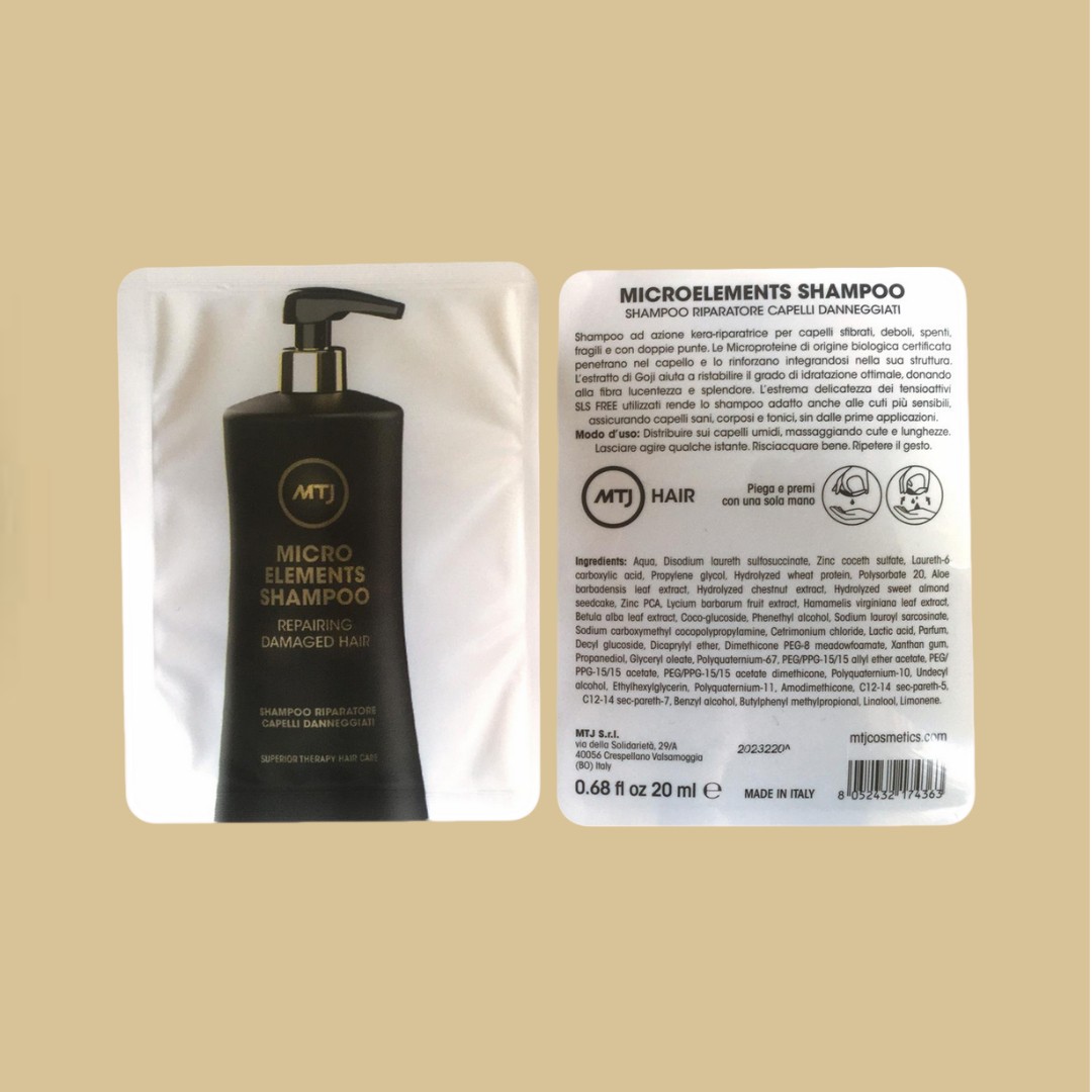 MTJ shampoo Easysnap Technology single-dose