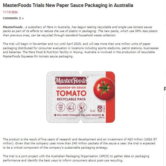 Unipack.ru Masterfoods Easysnap Technology