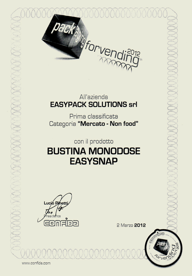 Packaging Award for Vending Machines