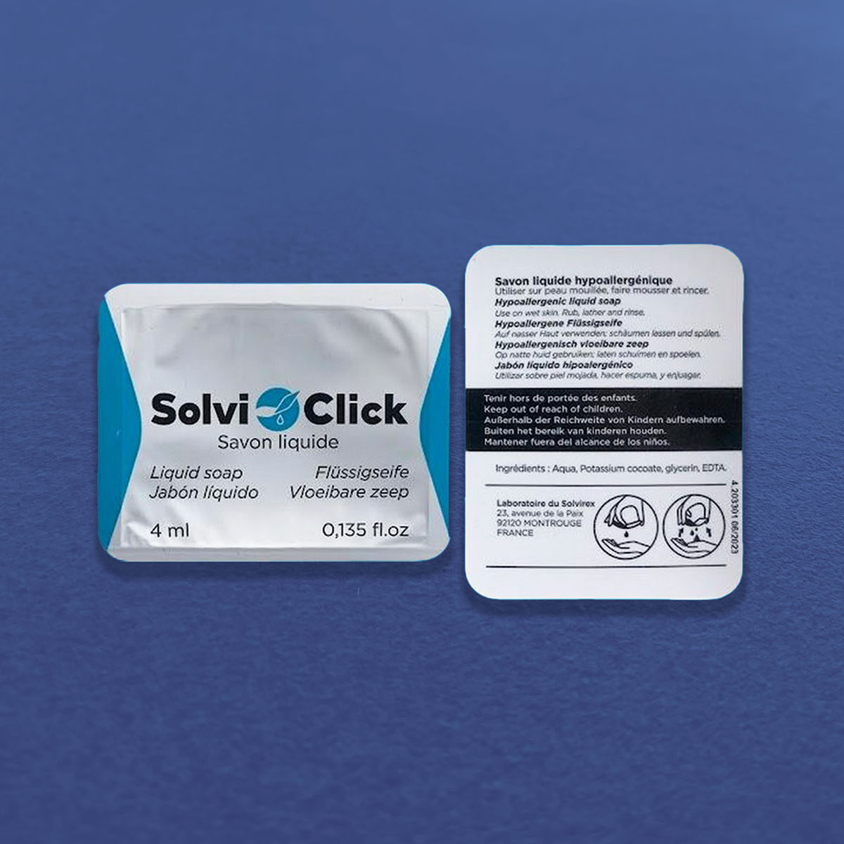 Easysnap single dose SolviClick Easysnap Technology